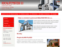 Tablet Screenshot of idealfenster.cz